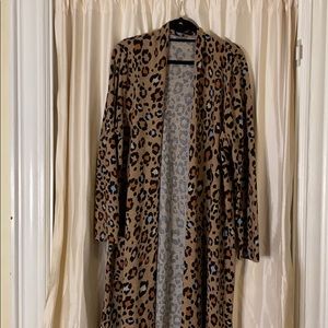 Long Leopard Cardigan